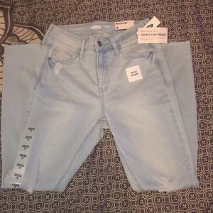 High rise skinny jeans